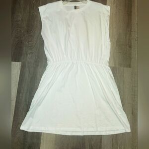 H&M White Sleeveless Dress